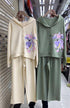 BECHIC Hooded Cartoon Printed Co-Ord Set